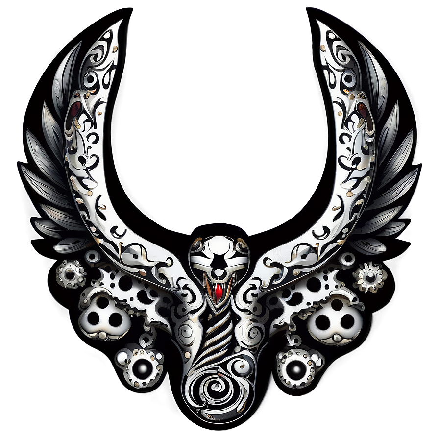 Intricate Chest Tattoo Artwork Png 06262024 PNG image