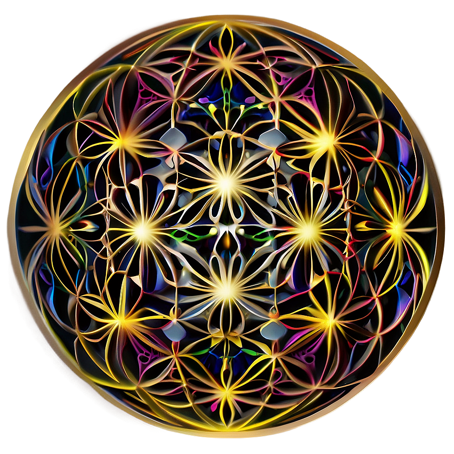 Intricate Flower Of Life Pattern Png 21 PNG image