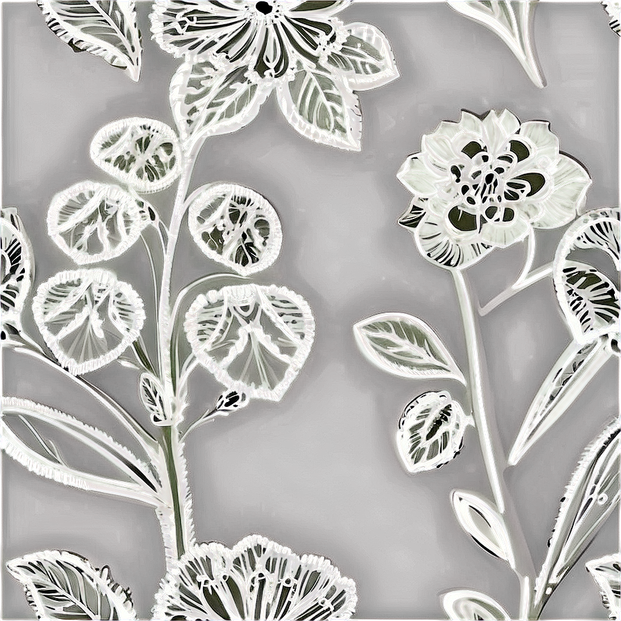 Intricate Flower Outline Png Oqk88 PNG image