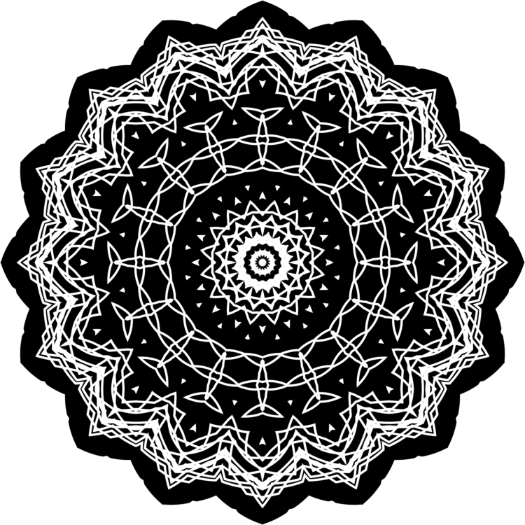 Intricate Geometric Mandala Pattern PNG image