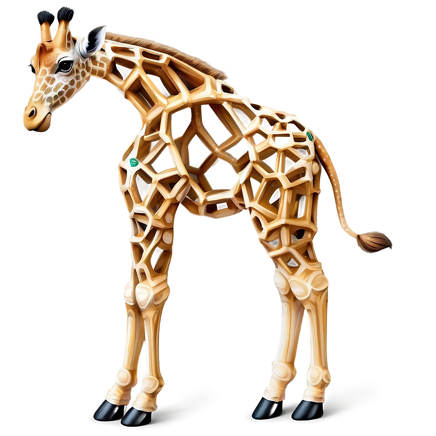 Intricate Giraffe Print Png 37 PNG image