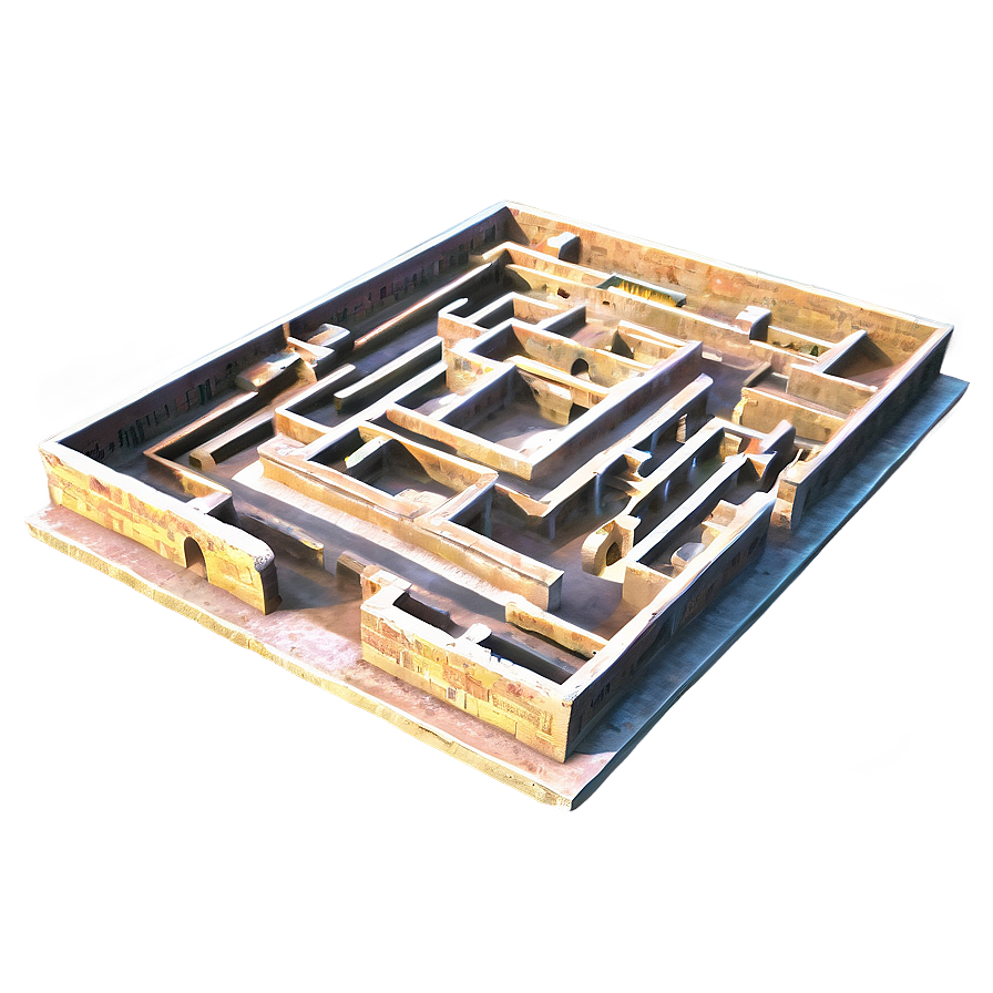 Intricate Labyrinth Structure Png 54 PNG image