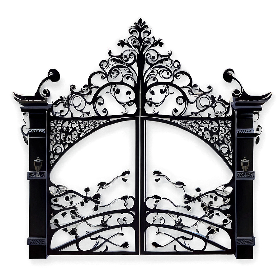 Intricate Lattice Gate Png 05242024 PNG image