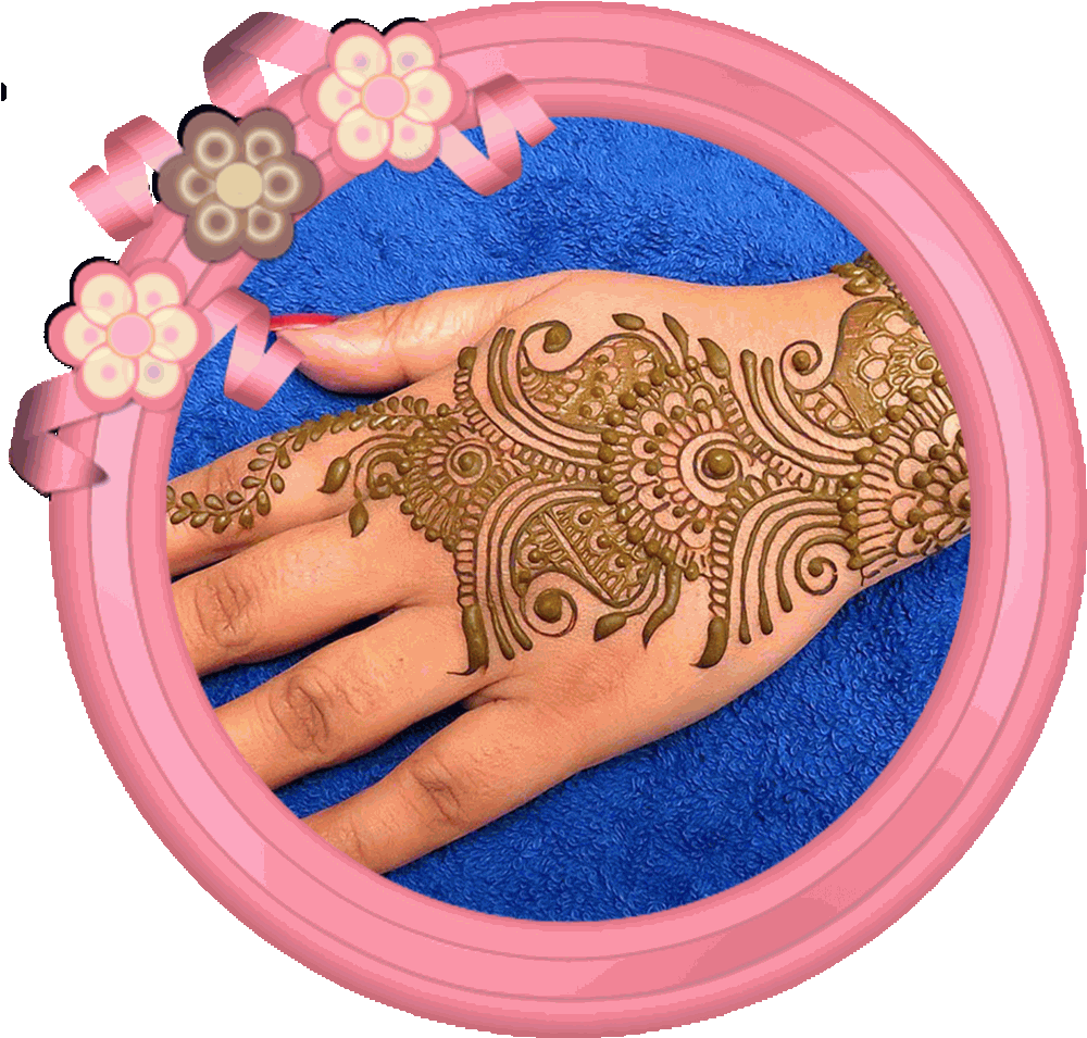 Intricate Mehndi Designon Hand PNG image