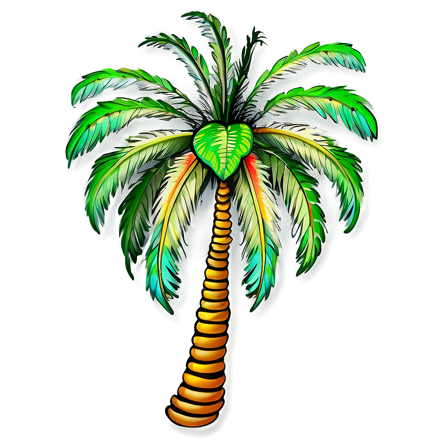 Intricate Palmera Tattoo Png 06262024 PNG image