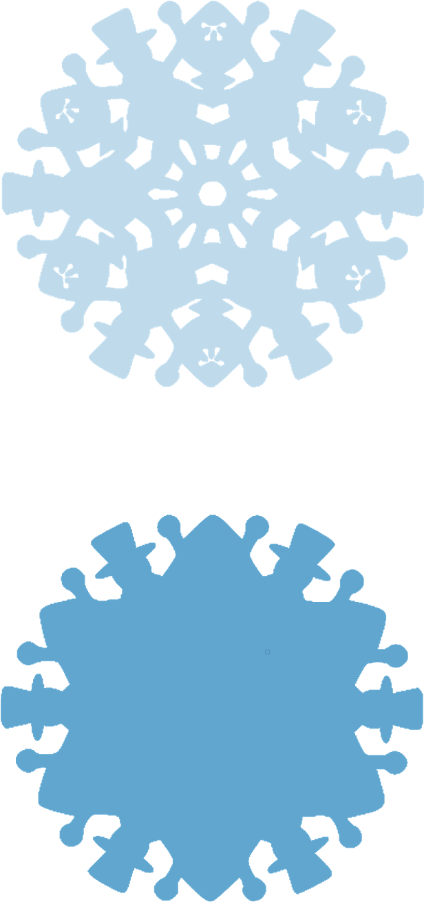 Intricate Paper Snowflakes Design PNG image