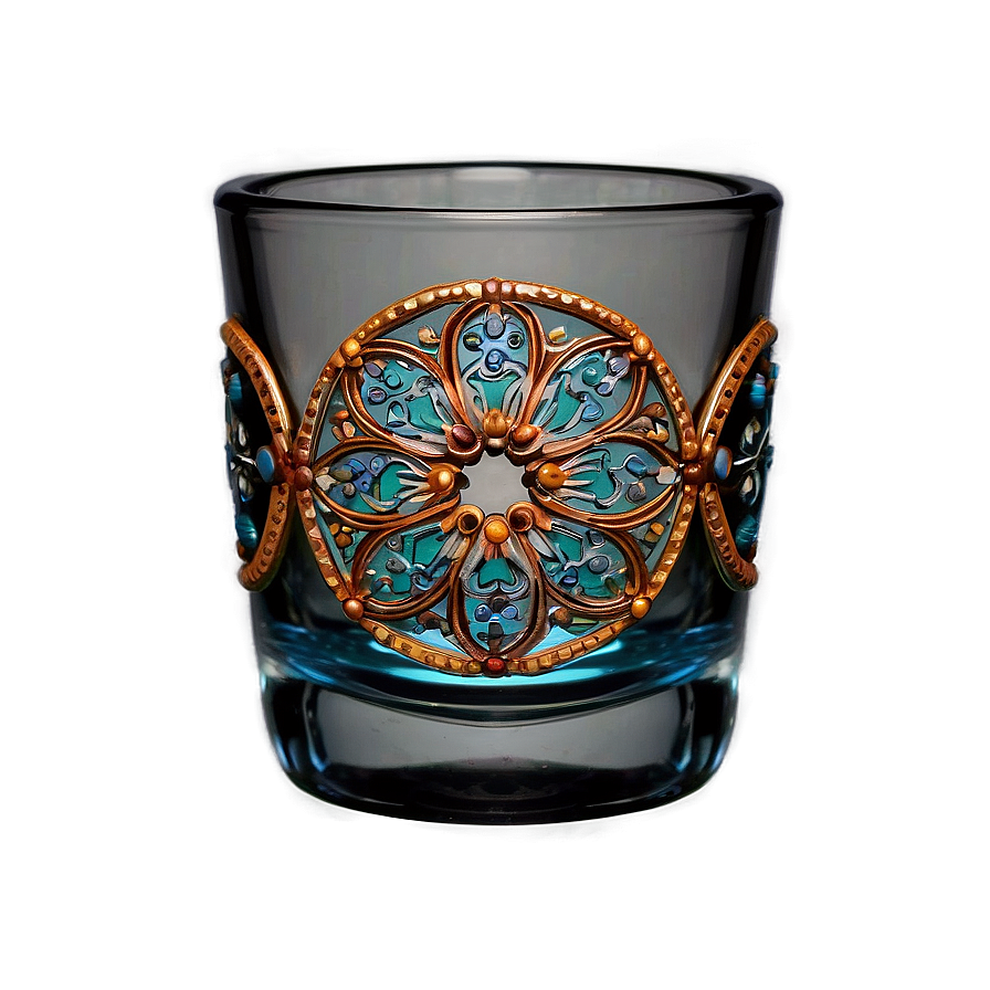 Intricate Shot Glass Design Png 78 PNG image