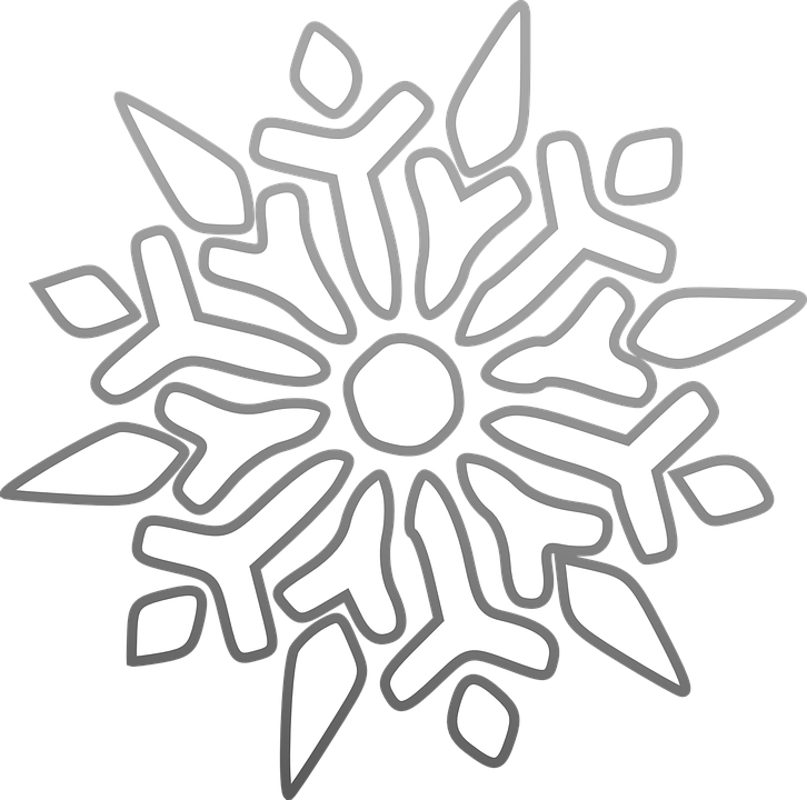 Intricate Snowflake Design PNG image