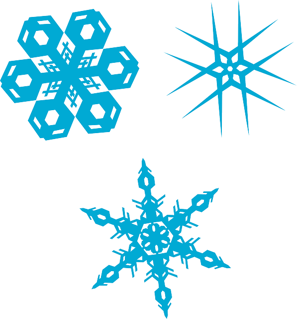 Intricate Snowflake Designs PNG image