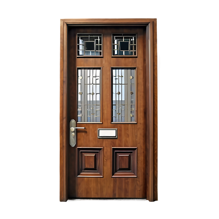 Intricate Wooden Door Png Lay PNG image