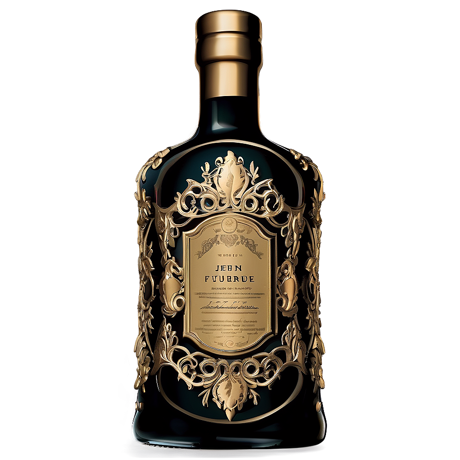 Intricately Designed Liquor Bottle Png 06132024 PNG image