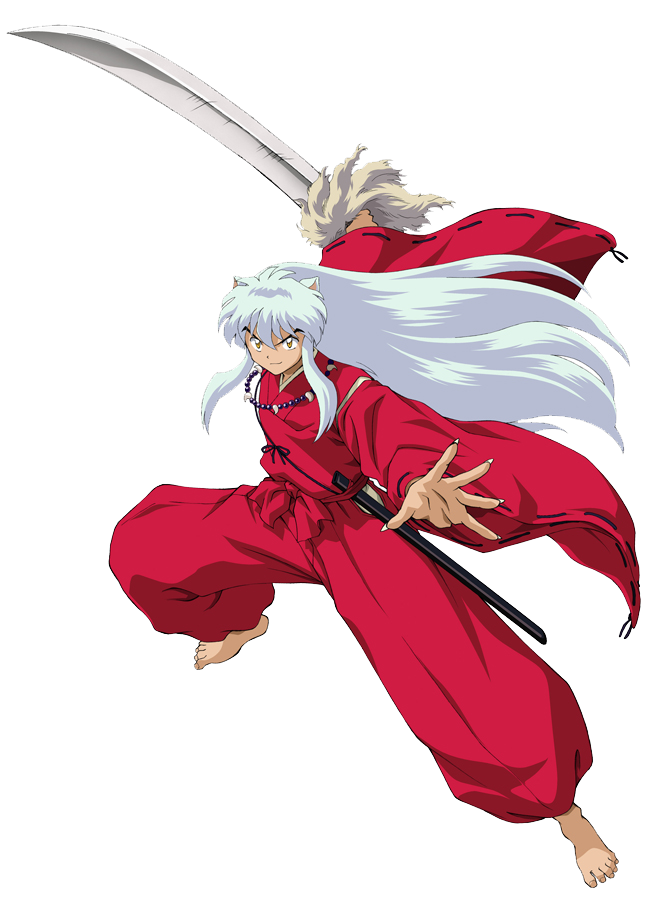 Inuyasha_with_ Tessaiga_ Anime_ Character PNG image