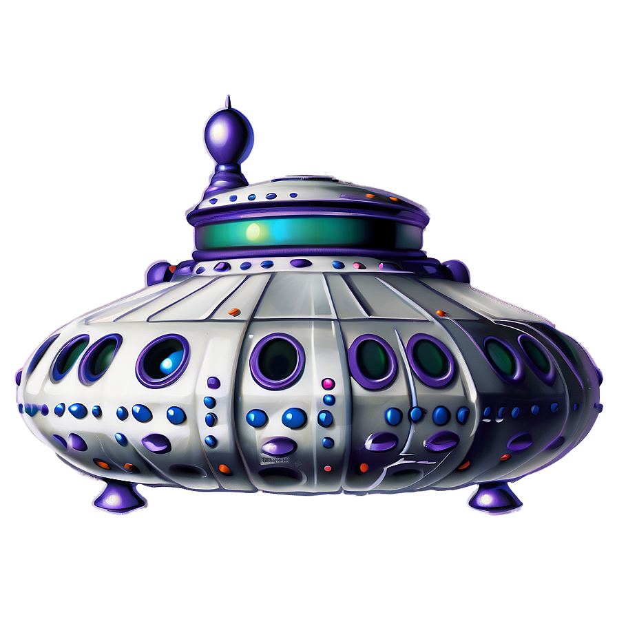 Invaders Style Flying Saucer Png Plh28 PNG image