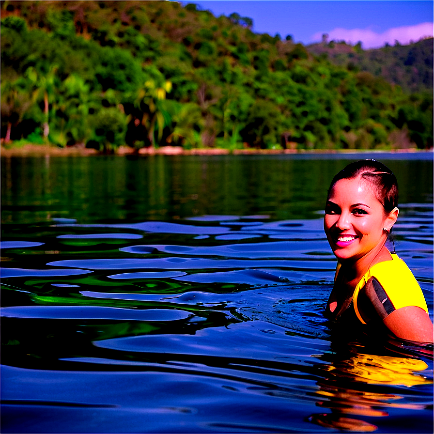 Invigorating Lake Swim Png Ysp9 PNG image