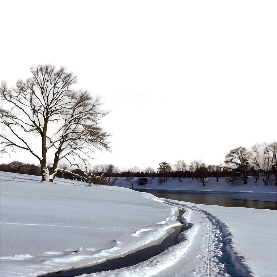 Iowa Winter Snowscape Png 82 PNG image