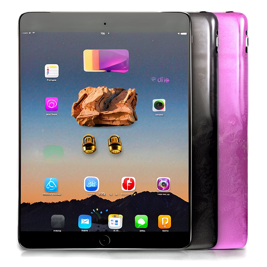 Ipad In Various Colors Png Gwv43 PNG image