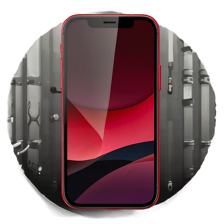 Iphone 12 Red Png Obn PNG image