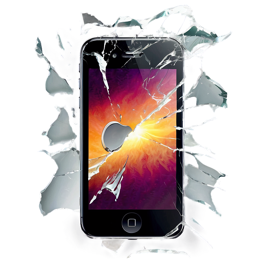 Iphone Broken Screen Effect Png Srt PNG image