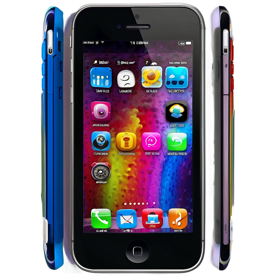 Iphone With Dynamic Wallpaper Png 05062024 PNG image