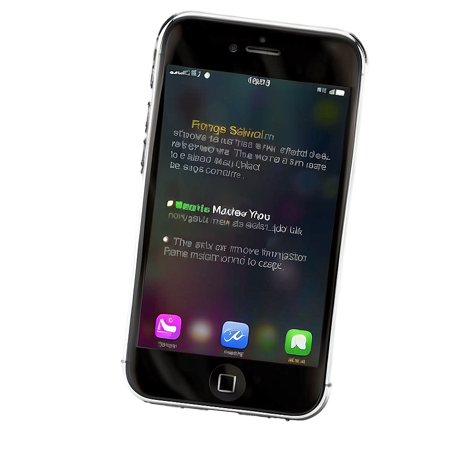 Iphone With Siri Activation Png Avx PNG image