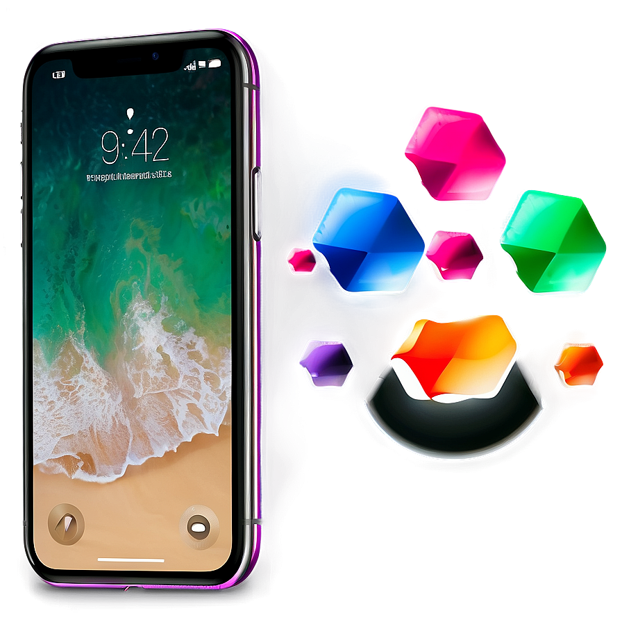 Iphone X Mockup In Landscape Png 06272024 PNG image