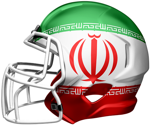 Iranian Themed Football Helmet PNG image