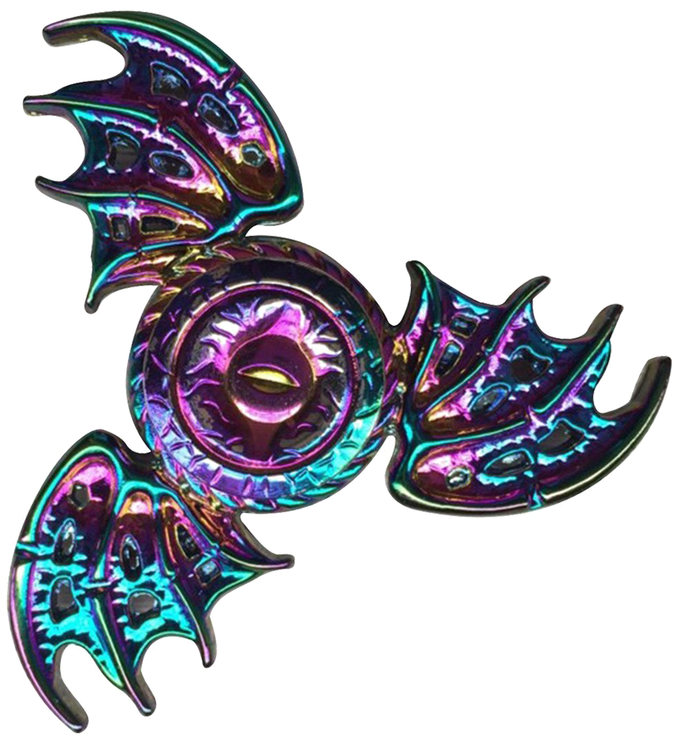 Iridescent Bat Wing Fidget Spinner.png PNG image