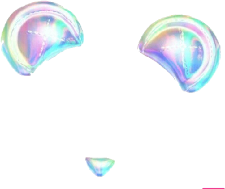 Iridescent Bubble Fragments Snapchat Sticker PNG image