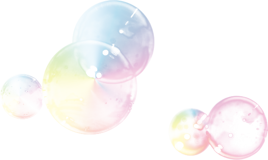 Iridescent Soap Bubbles Transparent Background PNG image