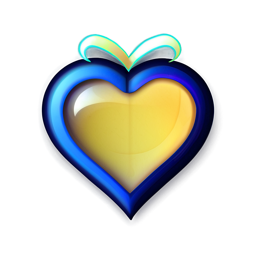 Iris Blue Heart Icon Png Qot PNG image