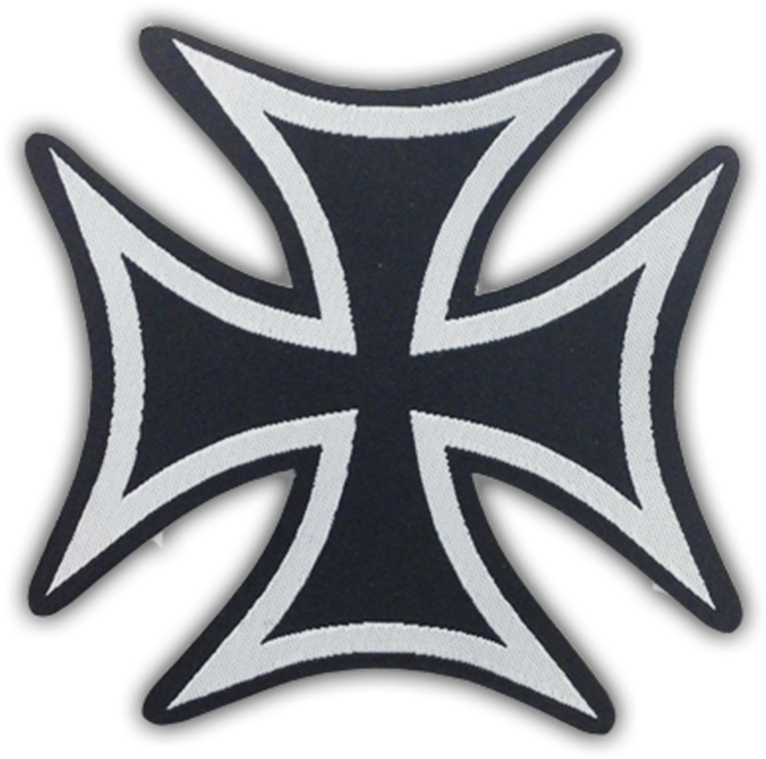 Iron Cross Patch Design PNG image