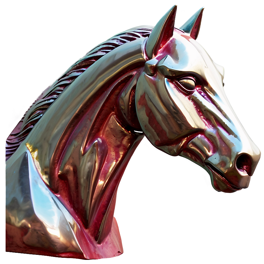 Iron Horse Sculpture Png 05242024 PNG image