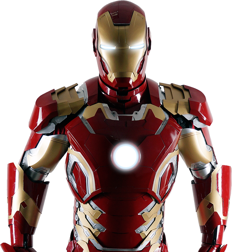 Iron Man Armor Standing Pose PNG image