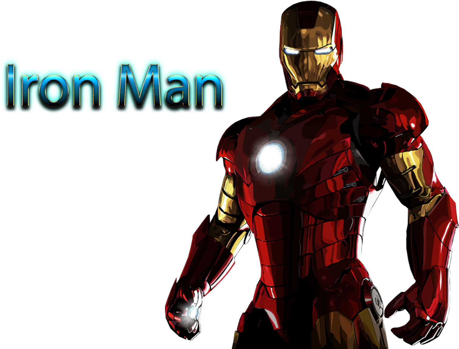 Iron Man Armored Hero Illustration PNG image