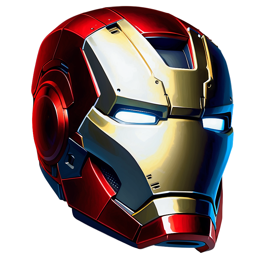 Iron Man Endgame Helmet Version Png Feg46 PNG image