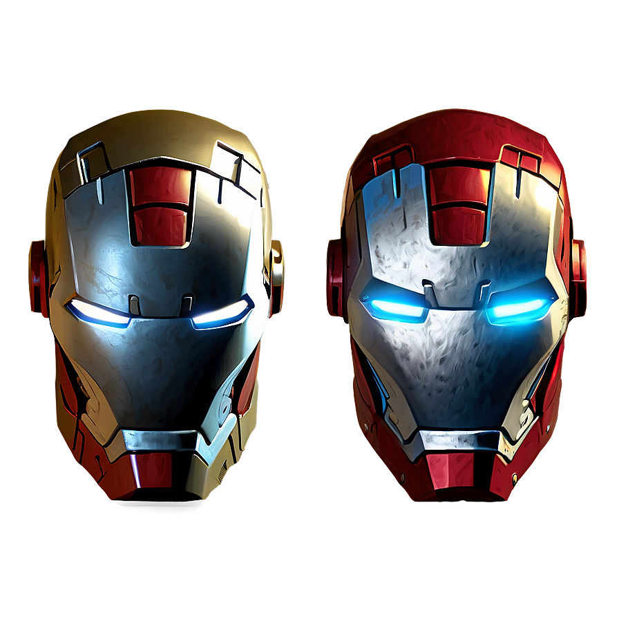 Iron Man Helmet Blueprint Png 06122024 PNG image