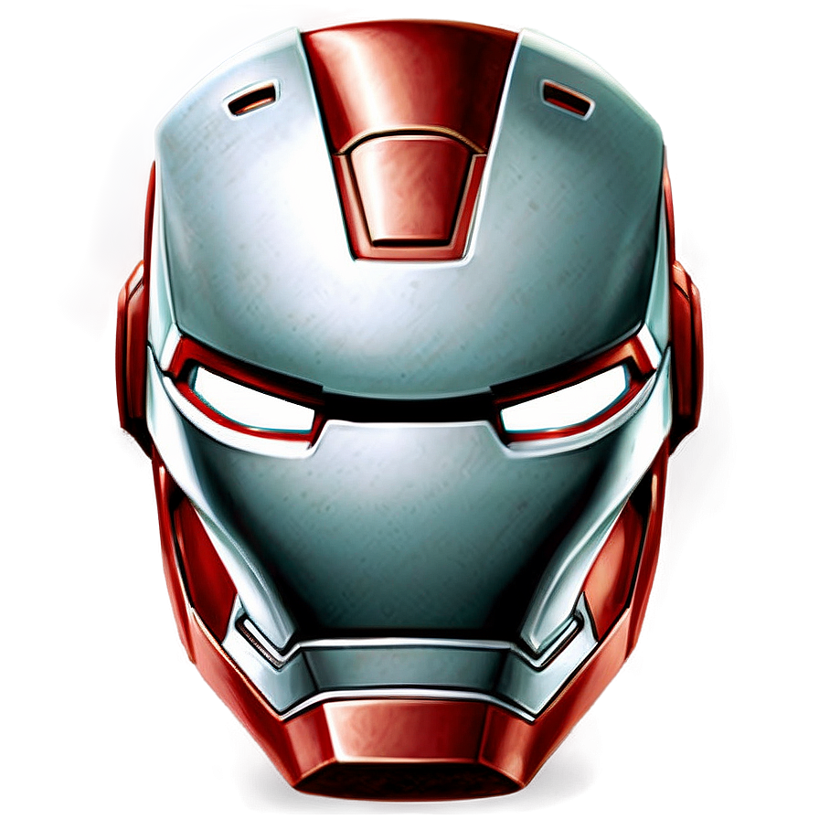 Iron Man Helmet Close-up Png 06122024 PNG image