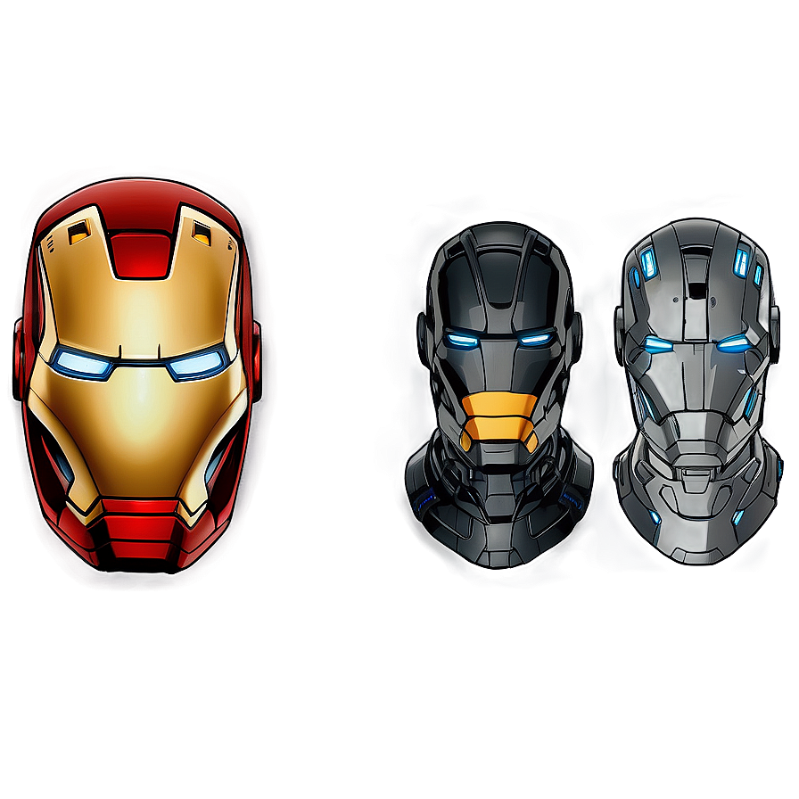 Iron Man Helmet Open Face Png Obe PNG image