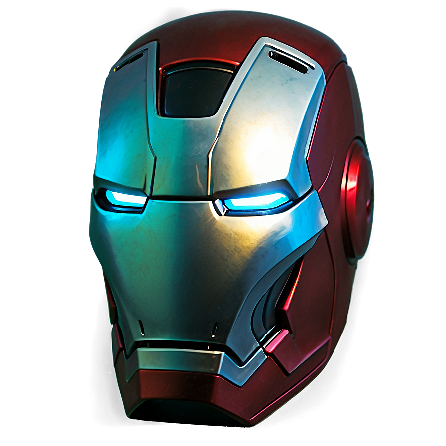 Iron Man Helmet With Glowing Eyes Png 06122024 PNG image