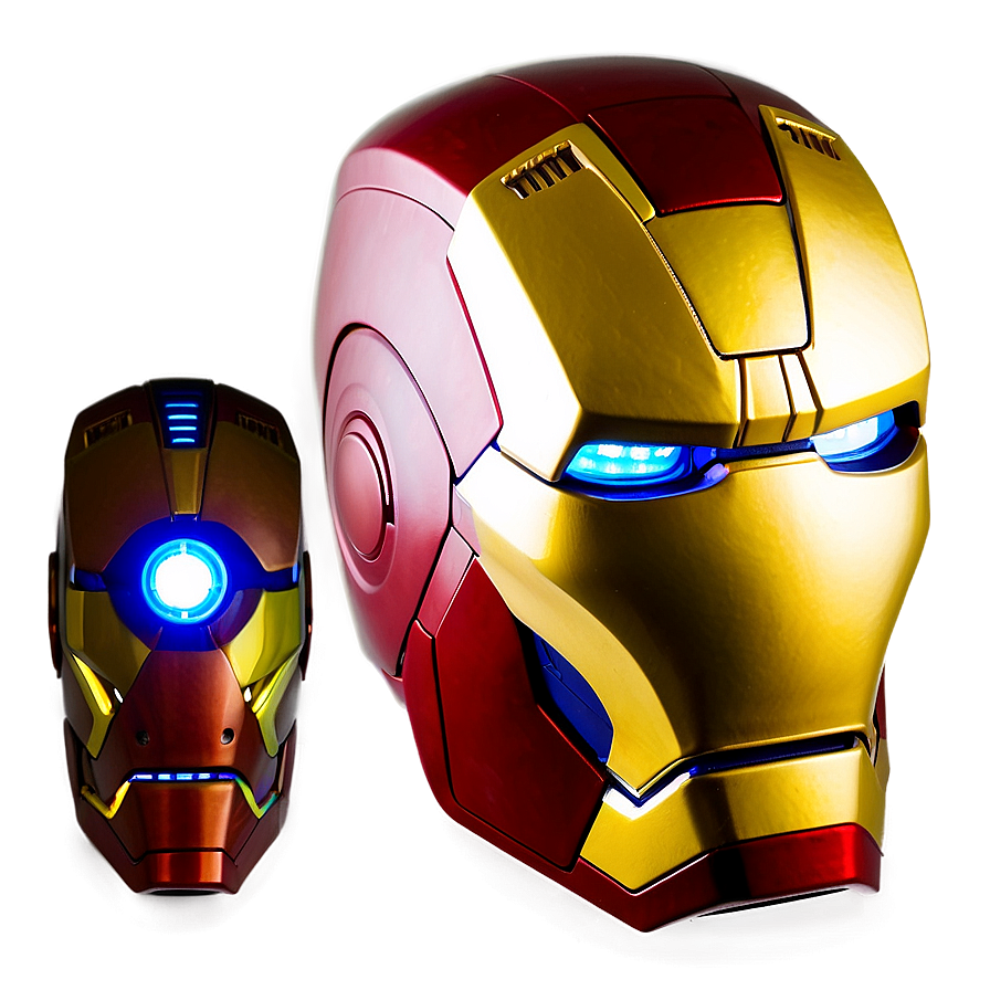 Iron Man Helmet With Led Lights Png 06122024 PNG image