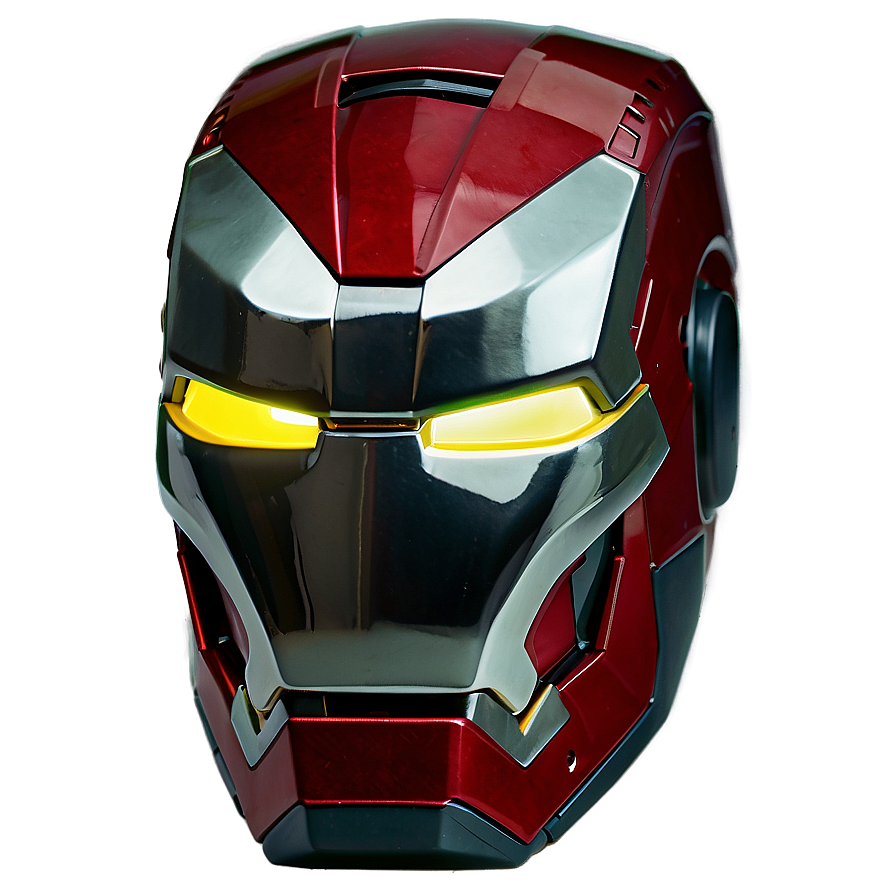 Iron Man Helmet With Reflective Visor Png Wxi2 PNG image