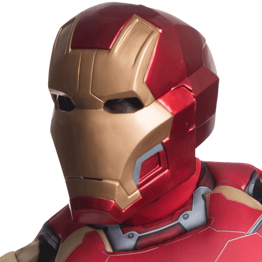 Iron Man Mask Close Up PNG image