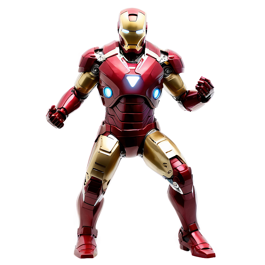 Iron Man Suit In Action Stance Png Ylv PNG image