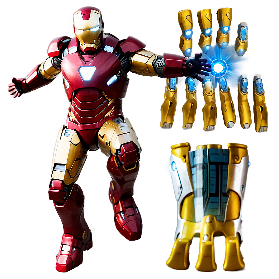 Iron Man Suit With Repulsor Beams Png Lfu42 PNG image