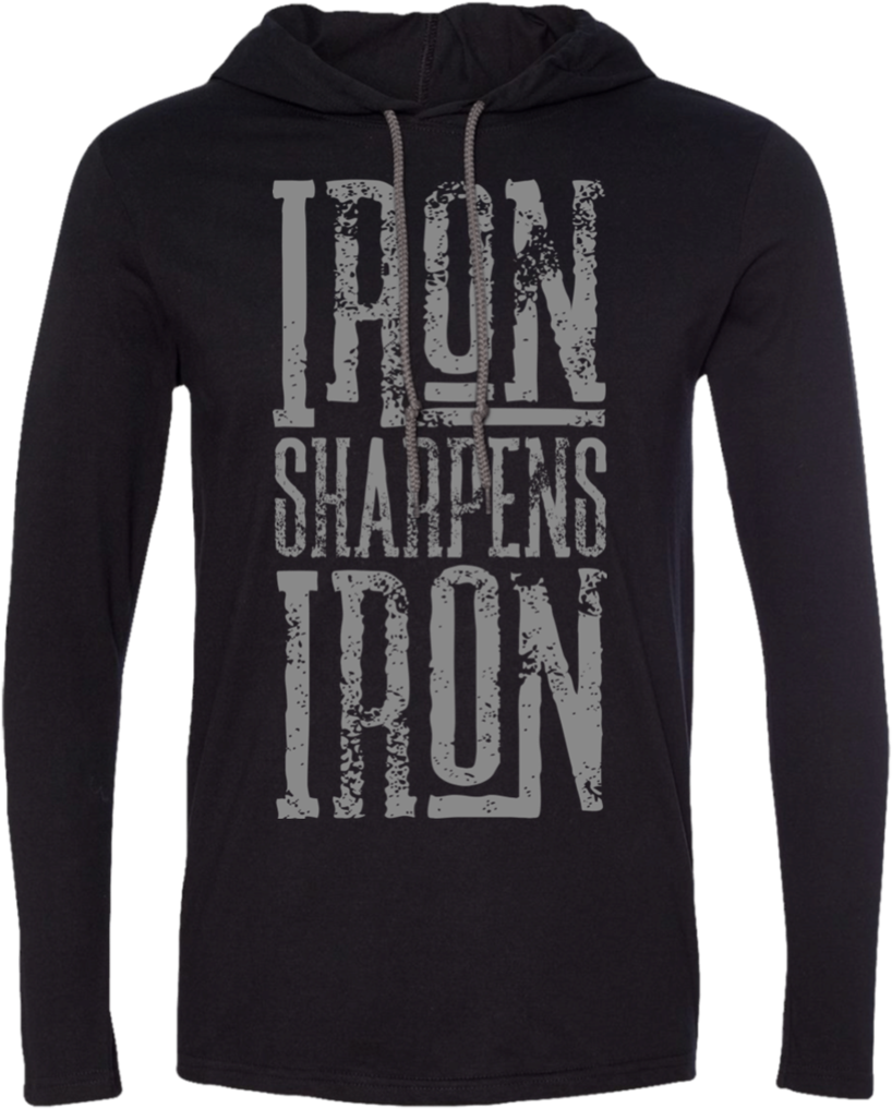 Iron Sharpening Iron Hoodie PNG image