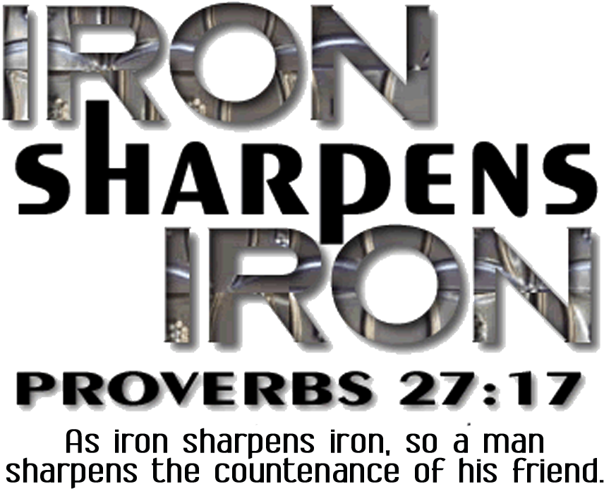 Iron Sharpens Iron Proverbs2717 PNG image