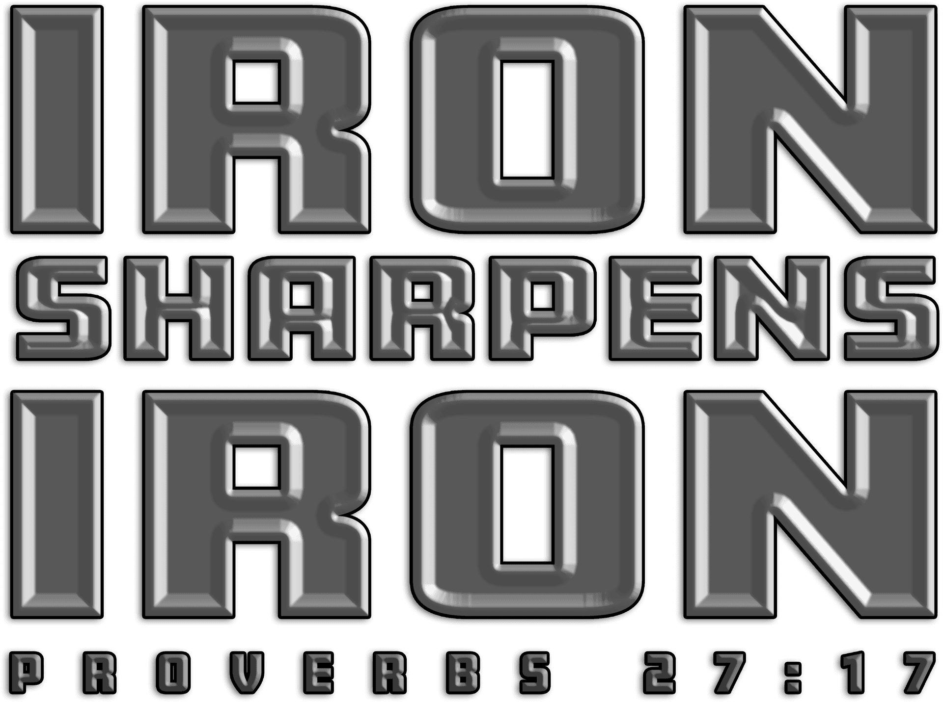 Iron Sharpens Iron Proverbs2717 PNG image