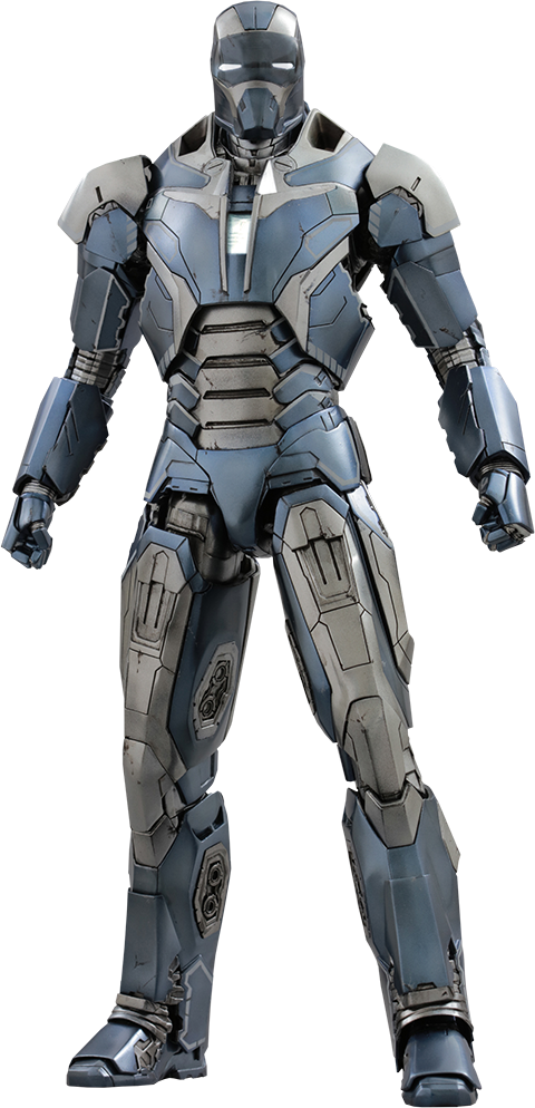 Iron Suit Standing Pose PNG image