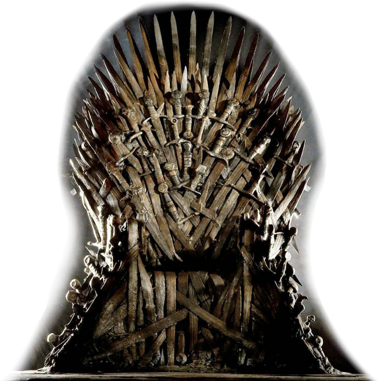 Iron Throne Fantasy Seat PNG image