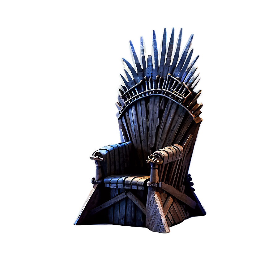 Iron Throne Under Moonlight Png 06282024 PNG image